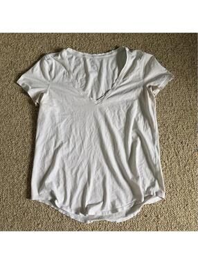 White Lululemon V-neck essential shirt
